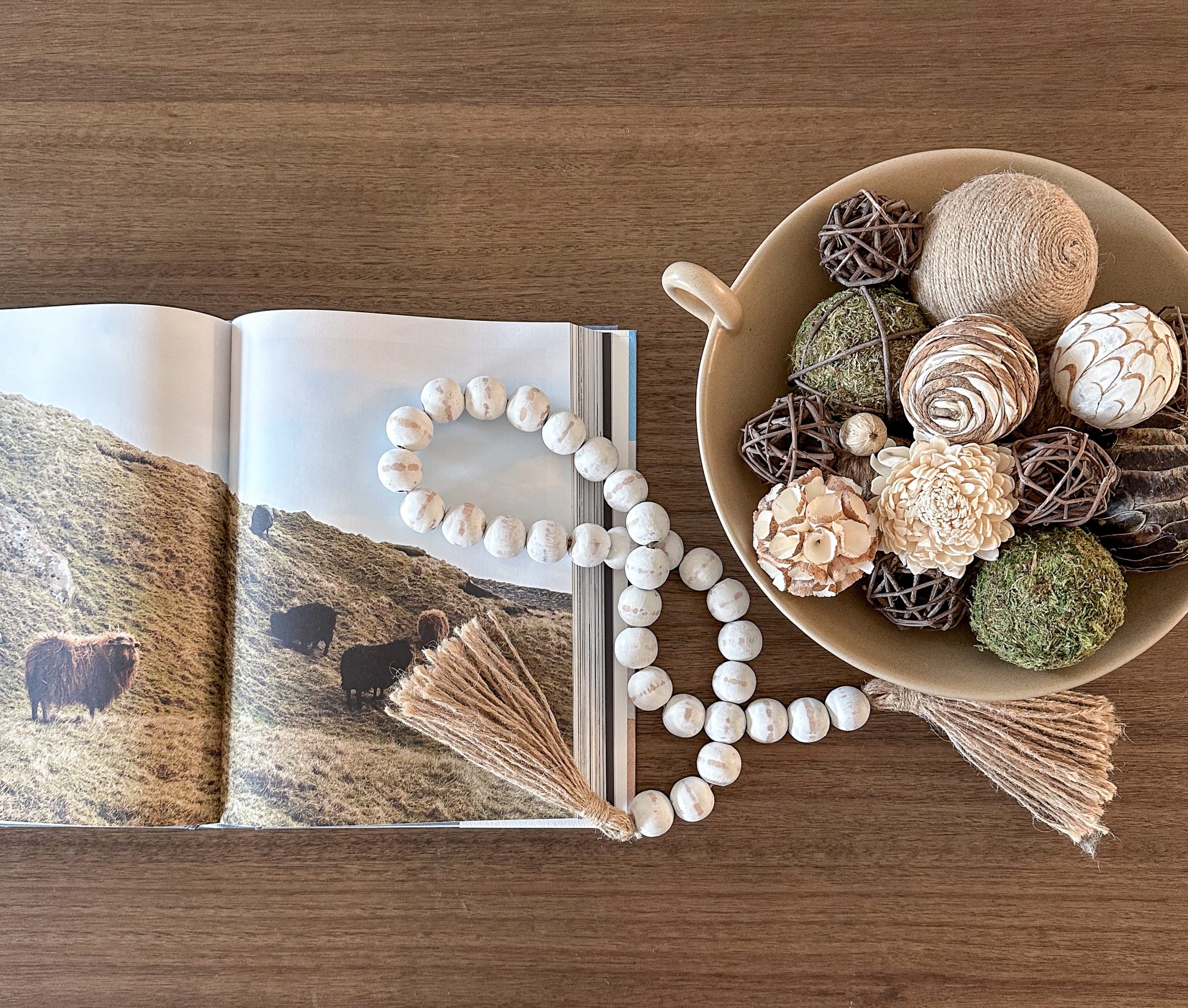 Table-scape prepared for a Dublin, Ohio, listing for a Jennifer Donahue Interior Design Inc client.